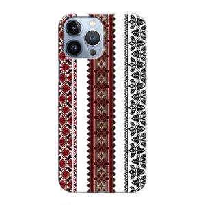 Силіконовый Чохол на iPhone 13 Pro з картинкой Вишиванки (Вишиваночки)