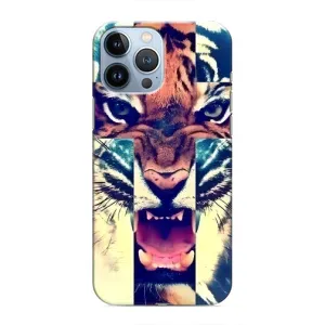 Чехлы с изображением разных животных для iPhone 13 Pro (Яркий Тигр)