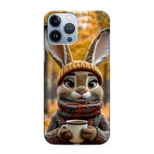 Друкований чохол 'Звірята з кавою' для iPhone 13 Pro