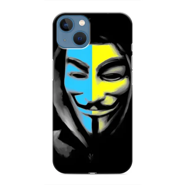 Чехол с рисунком «Анонимус патриот» для iPhone 13 Чехол с рисунком «Анонимус патриот» для iPhone 13