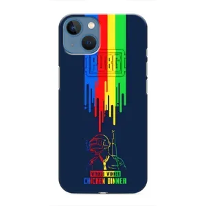 Чехол (TPU) с картинкой "Лого Пабг" на Айфон 13 (Арт Пабг)