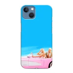 Силиконовый Чехол Барби Фильм на iPhone 13 (Барби и Кен)