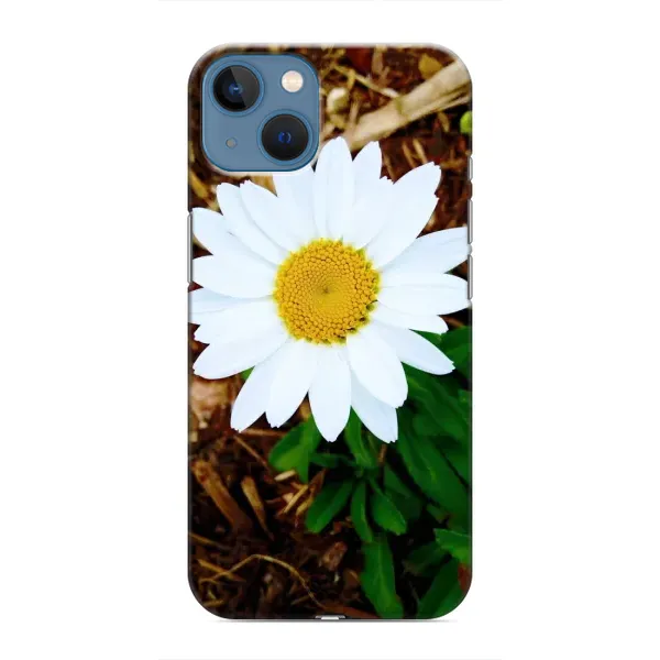 Чехол с рисунком «Белая ромашка» для iPhone 13