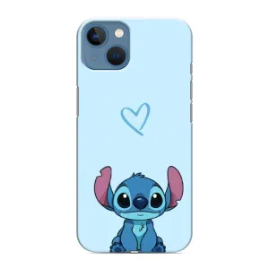 Чехол с рисунком «Голубой Стич» для iPhone 13
