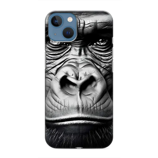 Чехол с рисунком «Черная обезьяна» для iPhone 13