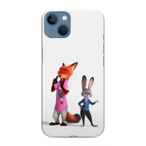 Силіконовий чохол з принтом Зоотрополіс для iPhone 13 (Джуді і Нік)
