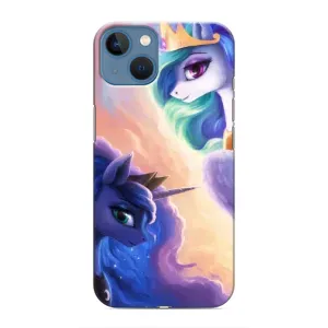Чехол Unicorn на iPhone 13 (Единорожки на тучках)