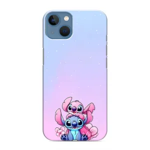 Чехол с рисунком «Энджл и Стич» для iPhone 13