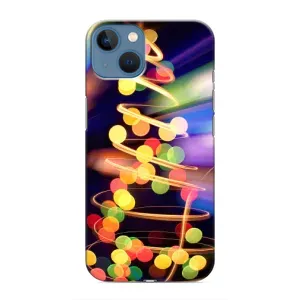 Чехол Новогодняя Елка на iPhone 13 (Гирлянды)