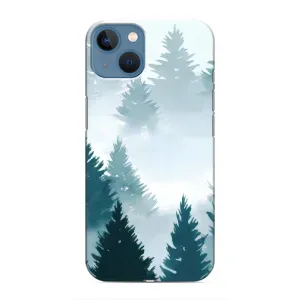 Летний Чехол на iPhone 13 (Горный лес)