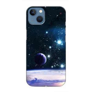 Чехол (ТПУ) с планетами на iPhone 13 (Космический вид)
