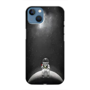 Силиконовый Чехол с принтом "Космонавты" на iPhone 13 (Космонавт романтик)