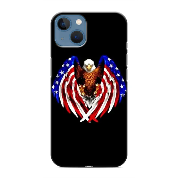 Чехол с рисунком «Крылья США» для iPhone 13
