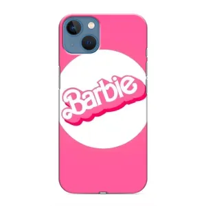 Силиконовый Чехол Барби Фильм на iPhone 13 (Лого Барби)