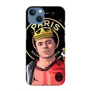 Чехол (TPU) с Футболистом на iPhone 13 (Mbappe King)