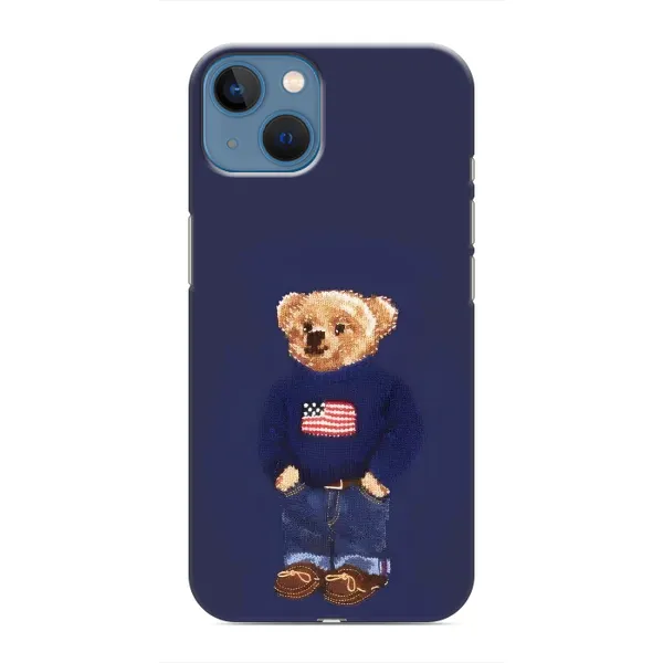 Чехол с рисунком «Мишка USA» для iPhone 13 Чехол с рисунком «Мишка USA» для iPhone 13