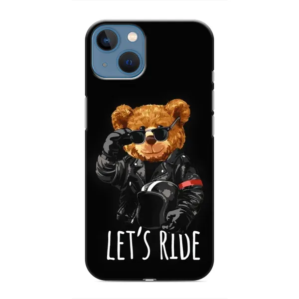 Чехол с рисунком «Модный Мишка» для iPhone 13 Чехол с рисунком «Модный Мишка» для iPhone 13