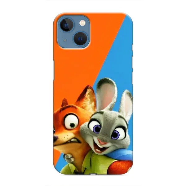 Чехол с рисунком «Ник и Хопс» для iPhone 13