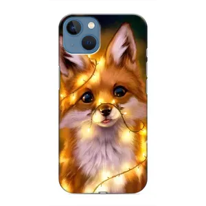 Чехол с Лисичкой для iPhone 13 (Новогодний лисенок)