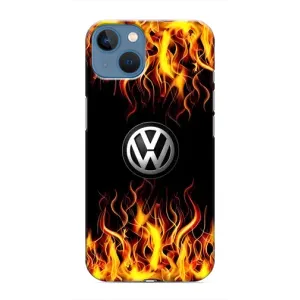 Чехол "Фольксваген" для iPhone 13 (Огненный Лого)