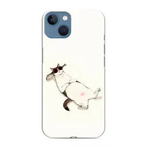 Чехол на тематику: Коты для iPhone 13 (Отдых)