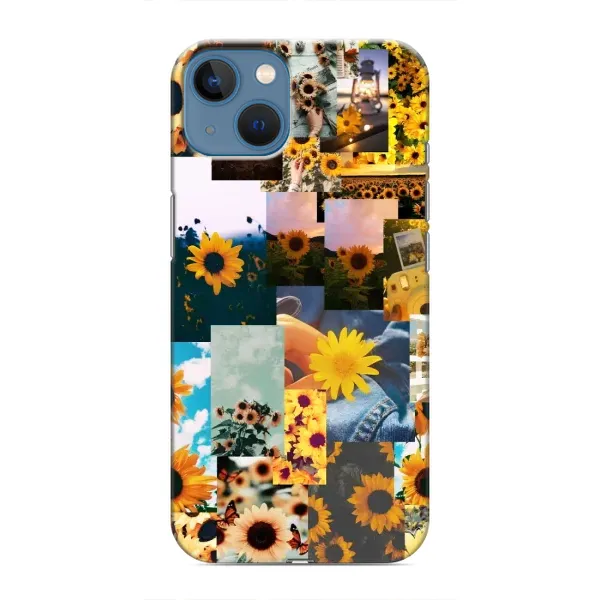 Чехол с рисунком «Подсолнуховый дизайн» для iPhone 13 Чехол с рисунком «Подсолнуховый дизайн» для iPhone 13