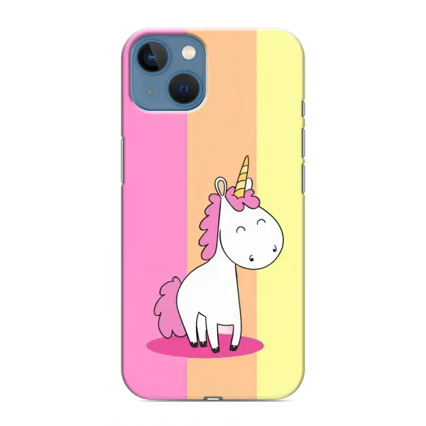 Чехол с рисунком «Радужный Единорог» для iPhone 13