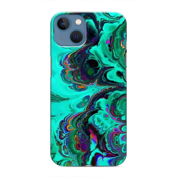 Чехол с рисунком «Салатный мрамор» для iPhone 13 Чехол с рисунком «Салатный мрамор» для iPhone 13