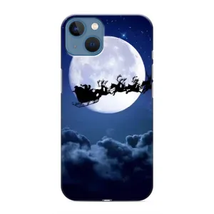 Чехол Санта Клаус для iPhone 13 (Санта - луна)