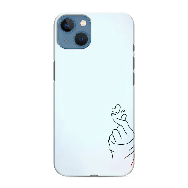 Чехол с рисунком «Сердце на голубом» для iPhone 13 Чехол с рисунком «Сердце на голубом» для iPhone 13