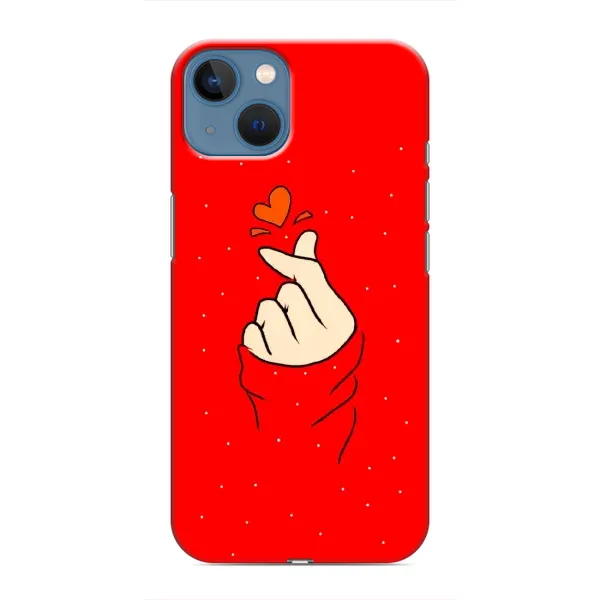 Чехол с рисунком «Сердце на красном» для iPhone 13 Чехол с рисунком «Сердце на красном» для iPhone 13