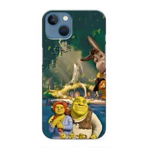 Чехол с рисунком «Шрек и Фиона» для iPhone 13