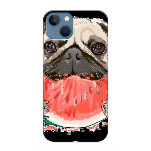 Чехол с рисунком «Смешной Мопс» для iPhone 13 Чехол с рисунком «Смешной Мопс» для iPhone 13