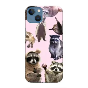 Силиконовый Чехол с Енотами на iPhone 13 (Смешные Еноты)