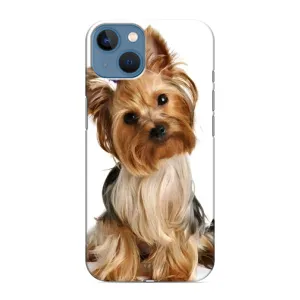 Чехол (ТПУ) Милые собачки для iPhone 13 (Собака Терьер)
