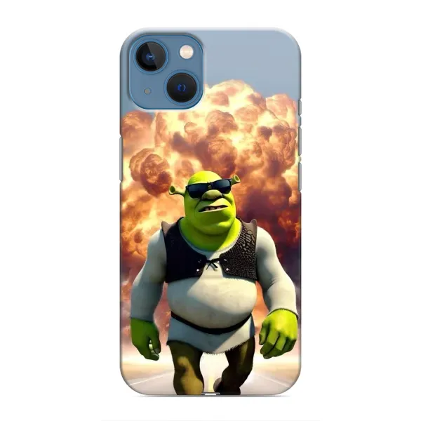 Чехол с рисунком «Эпичный взрыв Шрек» для iPhone 13