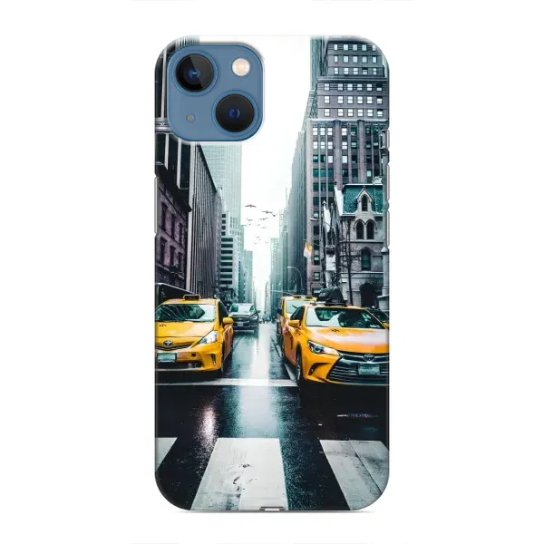 Чехол с рисунком «Такси» для iPhone 13 Чехол с рисунком «Такси» для iPhone 13