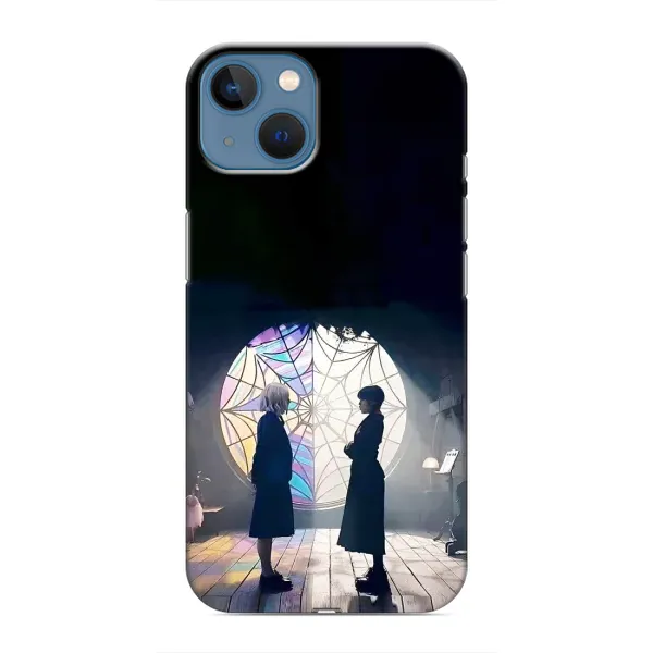 Чехол с рисунком «Уэнсдей и Энди» для iPhone 13 Чехол с рисунком «Уэнсдей и Энди» для iPhone 13