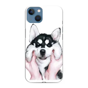 Бампер для iPhone 13 с картинкой "Песики" (Собака Хаски)