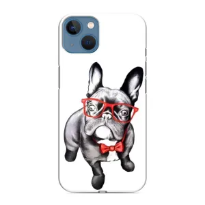 Бампер для iPhone 13 с картинкой "Песики" (В очках)