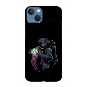 Силиконовый Чехол с принтом "Космонавты" на iPhone 13 (В руках земля)