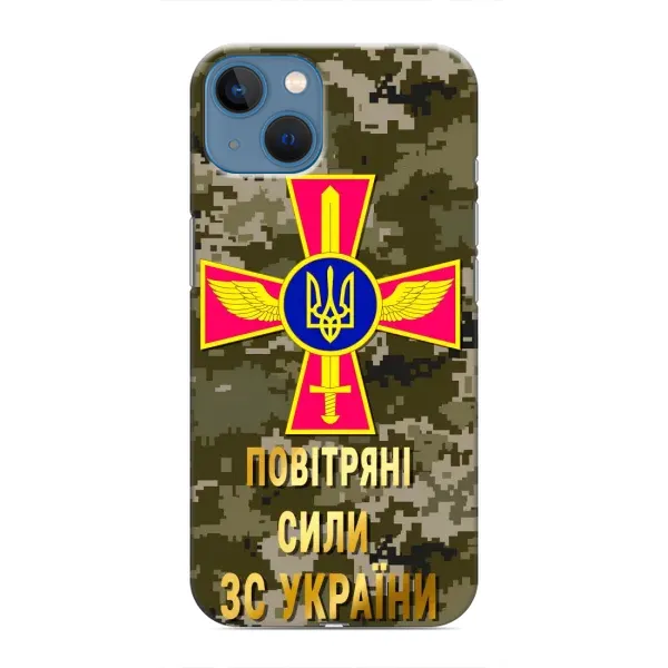 Чехол с рисунком «ВС ЗСУ» для iPhone 13 Чехол с рисунком «ВС ЗСУ» для iPhone 13