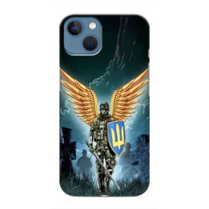 Патриотический Чехол для iPhone 13 (ЗСУ з крильями)