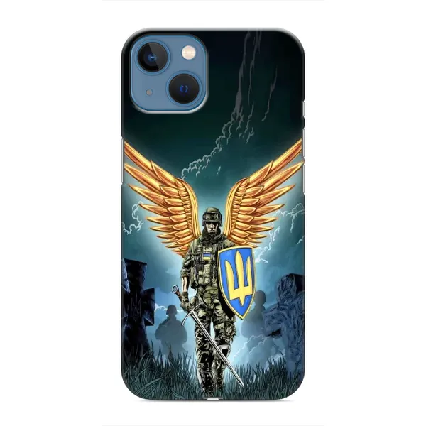 Чехол с рисунком «ЗСУ з крильями» для iPhone 13