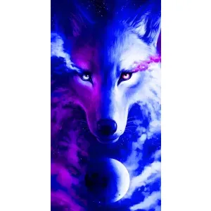 Чохол з Вовком на iPhone 14 Plus (Арт-Вовк)