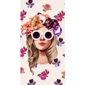 Чохол з картинкою Модні Дівчата iPhone 14 Plus (Дівчина в окулярах)