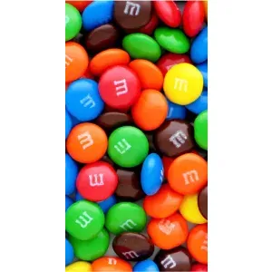 Чехол с изображением вкусной еды для iPhone 14 Plus (Разноцветные M&M'S)