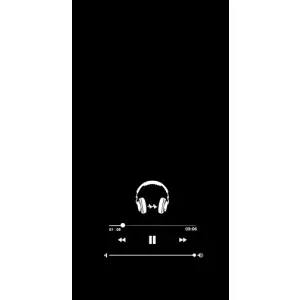 Чехол с картинками на черном фоне для iPhone 14 Plus (Плеер)