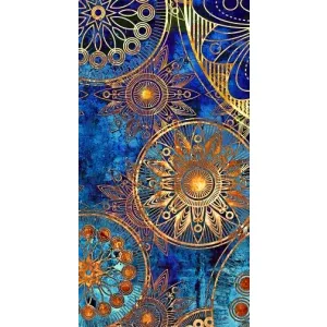 Чехлы со смыслом для iPhone 14 Plus (Золотые узоры)