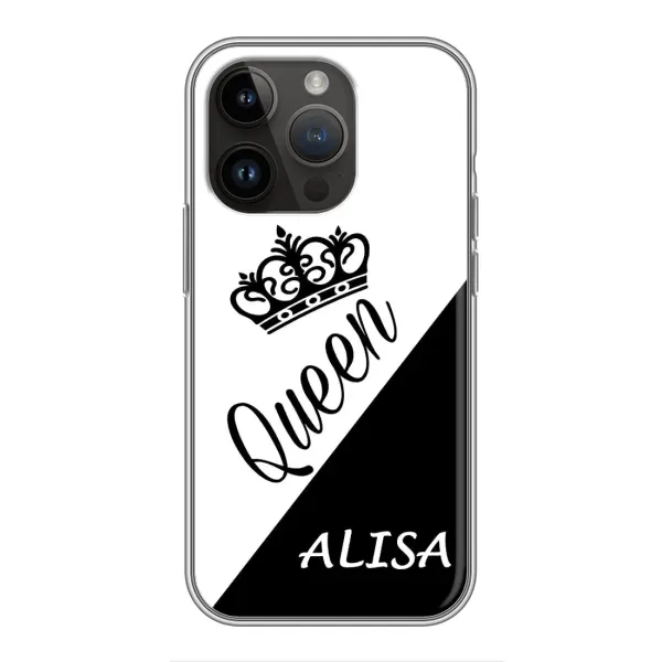 Чехол с рисунком «ALINA» для iPhone 14 Pro Max